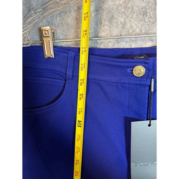 NEW ST. JOHN Womens Classic Marie Cobalt Blue Pants Size 14 - Picture 9 of 10